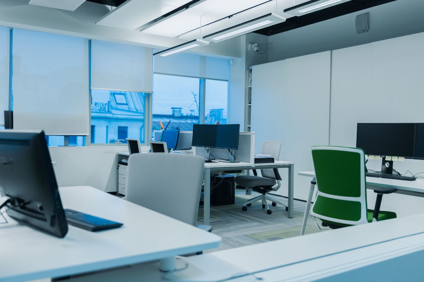 Illustrative photograph of an organization’s computer work area